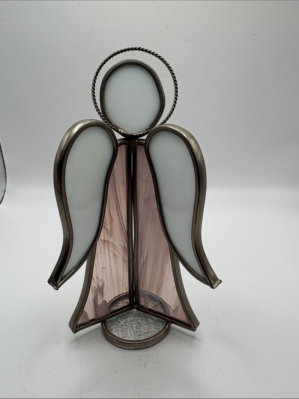 Stained Glass Vintage Angel Figurine